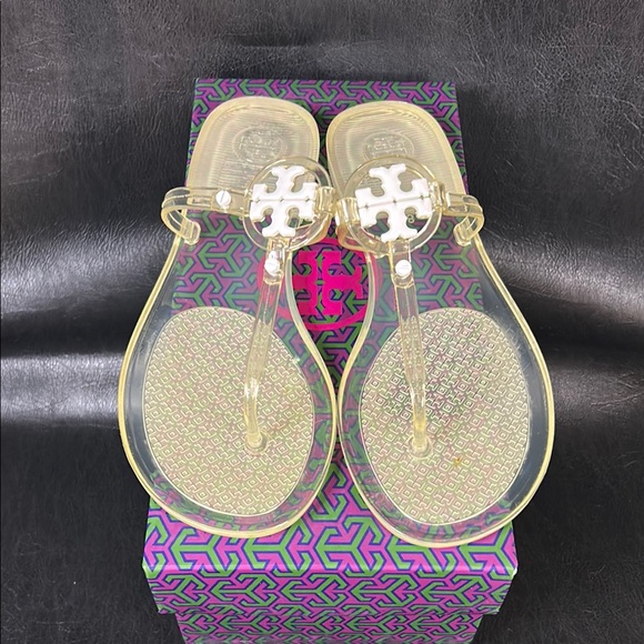 Tory Burch Shoes - Tory Burch Clear Jelly Miller Sandals - Size 8 With Box and Shoe Bag